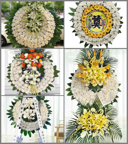 安徽六安市霍邱县扈胡镇和平村花圈速递